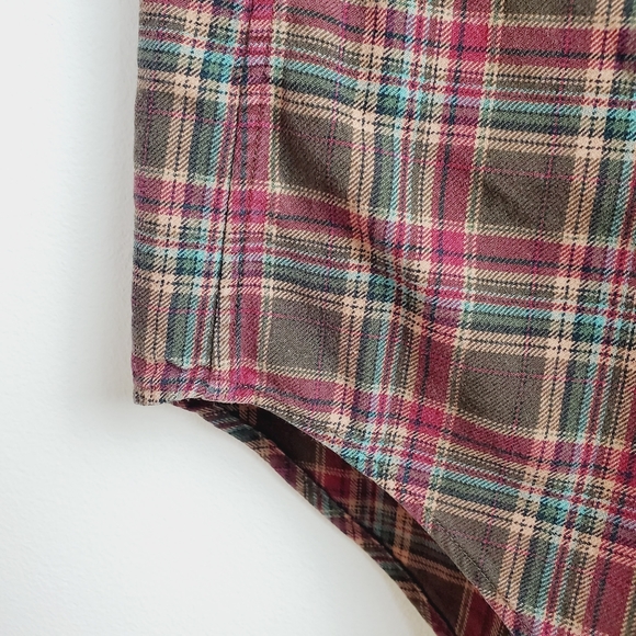 Ralph Lauren Blue Label Classic Plaid Top 16 1/2 L - Picture 4 of 9